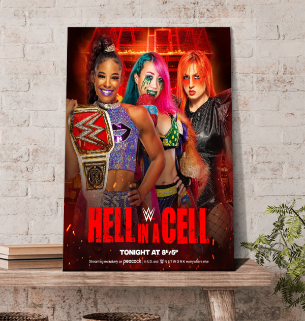 Bianca Belair Defends The Women’s Championship In A Triple Threat Match Against Becky Lynch & Asuka Poster Canvas