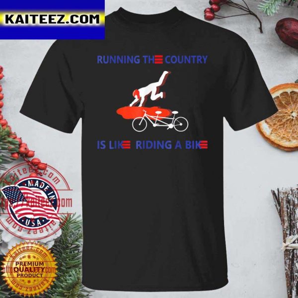 Biden Bike Bicycle Falls Off Merry 4th Of July T-shirt