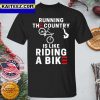 Biden Bike Bicycle Falls Off Merry 4th Of July T-shirt