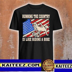 Biden falls running the country is like riding a bike Biden t-shirt