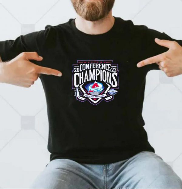 Colorado Avalanche Western Conference Champions 2022 Stanley Cup Playoffs Basic T-shirt