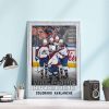 Avalanche 2022 Western Conference Champs and Advances to the Stanley Cup Final Wall Decor Poster Canvas