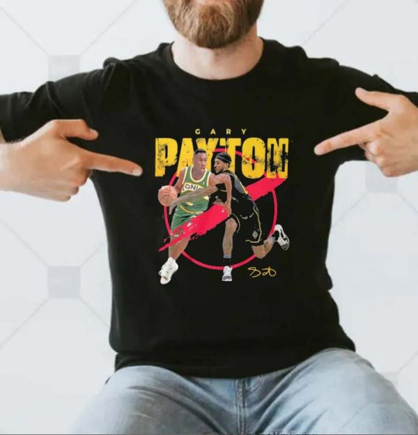 Gary Payton Wearing Gary Payton Vintage T-shirt