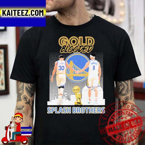 Gold blooded Curry and Thompson splash brothers T-shirt