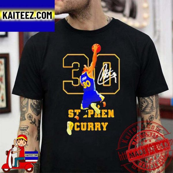 Golden State Warriors Stephen Curry Dunk Signature T-shirt