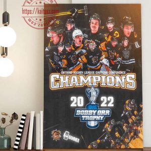Hamilton Bulldogs are 2022 Eastern Conference Champions Poster Canvas