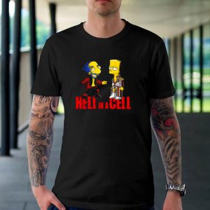 Hell In A Cell Cody Rhodes vs Seth Rollins Simpson Style T-shirt