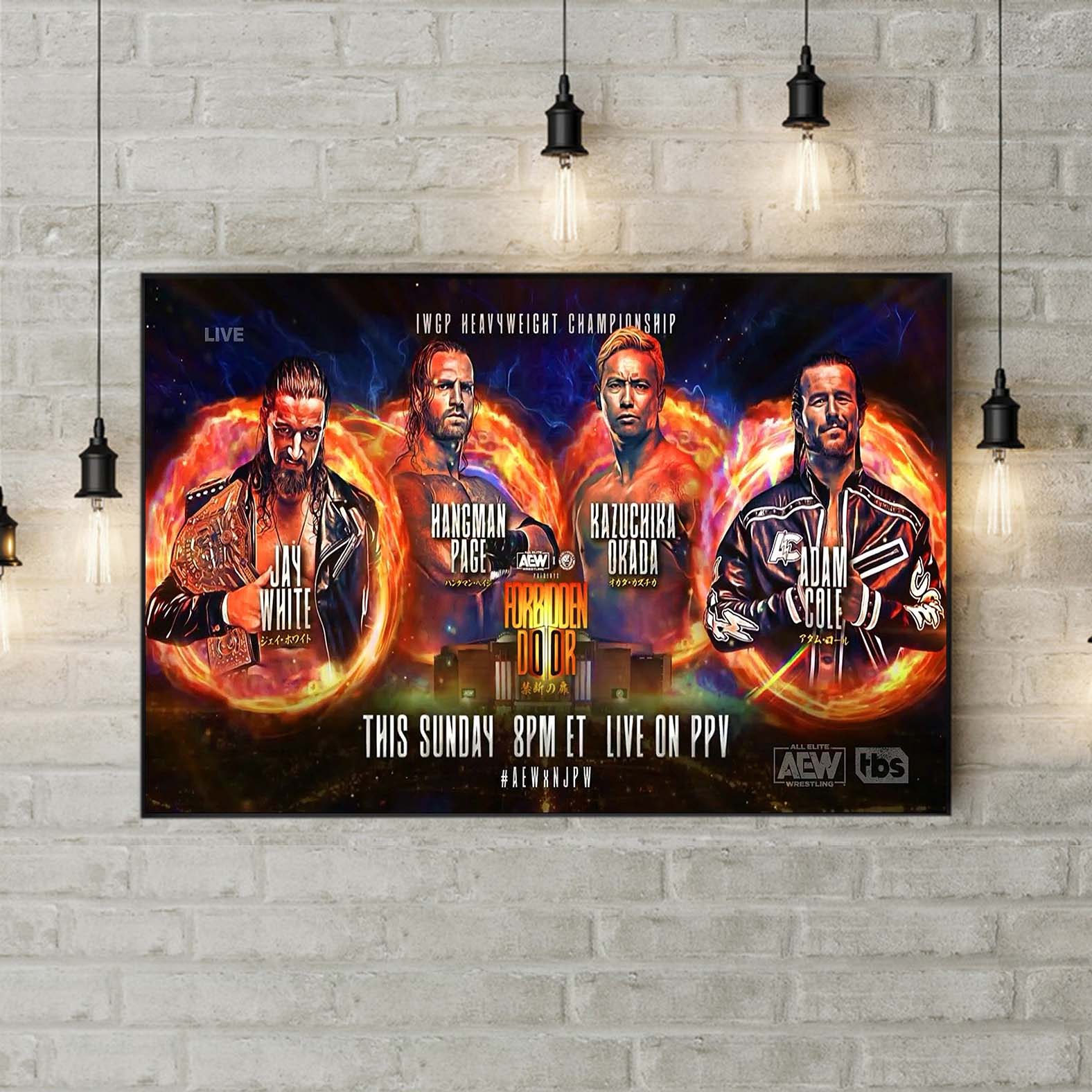 IWGP Heavyweight Championship Forbidden Door Poster Canvas