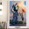 Official Lightyear promo art featuring Andy watching the film Poster Canvas