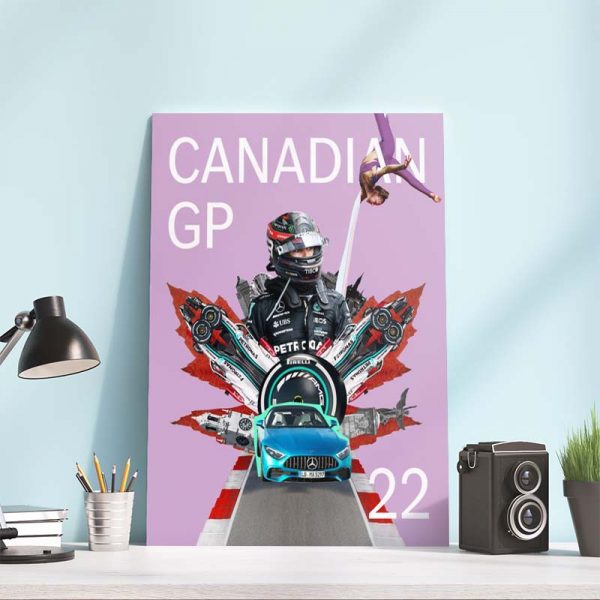 Mercedes AMG F1 Canadian GP 22 Poster Canvas