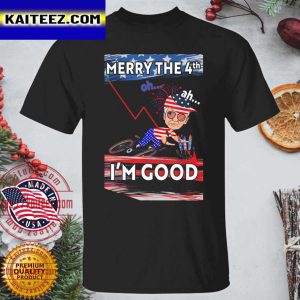 Merry 4th Of July Biden Bike Bicycle Falls Off I’m Good T-Shirt