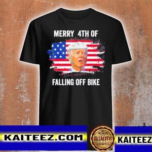 Merry 4th of july Biden falls off bike t-shirt