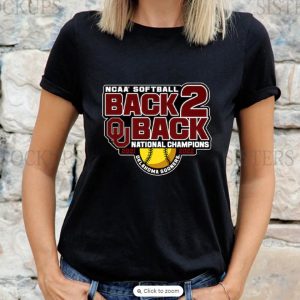 NCCA Softball Back2back National Champions Unisex Tshirt