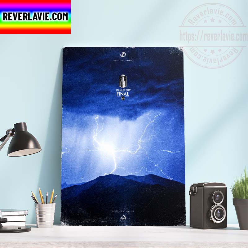 NHL Stanley Cup Finals Tampa Bay Lightning Vs Colorado Avalanche Home Decor Poster Canvas