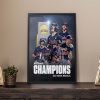 Congratulation Colorado Avalanche Stanley Cup Champions 2022 Poster Canvas