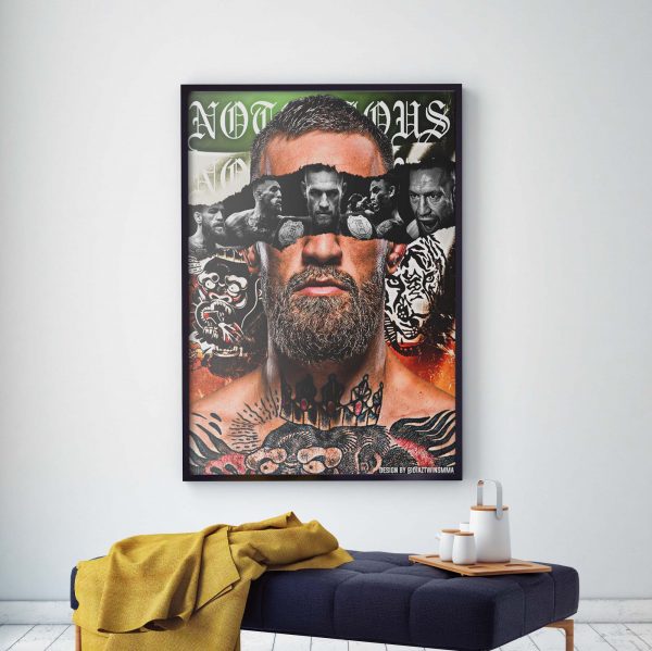 Notorious Conor McGregor vs Mayweather 2 Poster Canvas