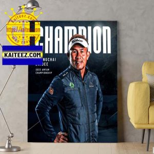 PGA TOUR Champions Thongchai Jaidee Champion 2022 AMFAM Championship Poster Canvas Home Decoration