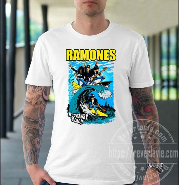 Ramones Rock Away Beach Gift T-shirt