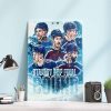 Colorado Avalanche Western Conference Champions 2021 2022 To Stanley Cup Final Bound Home Decor Poster Canvas