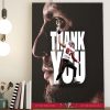 Thank You Rob Gronkowski 87 Tampa Bay Buccaneers Poster Canvas