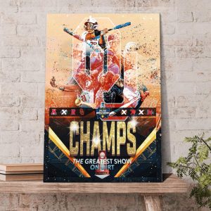 The Greatest Show On Dirt Champs Okelahoma Sooners Poster Canvas