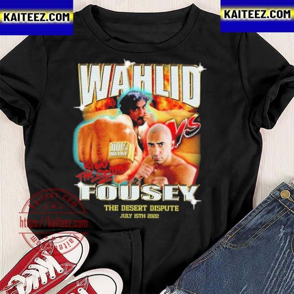 Wahlid fousey the desert dispute vintage t-shirt