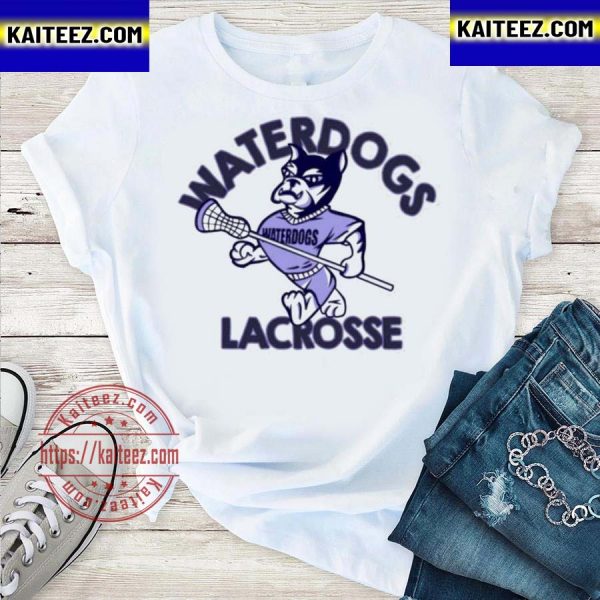Waterdogs lacrosse logo luxury t-shirt