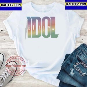 White rainbow logo billyidolstore unisex t-shirt