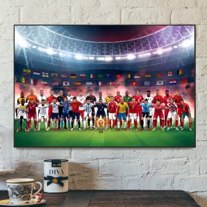 World Cup 2022 WC Qatar The 2022 World Cup Field Is Set Home Decor Poster Canvas