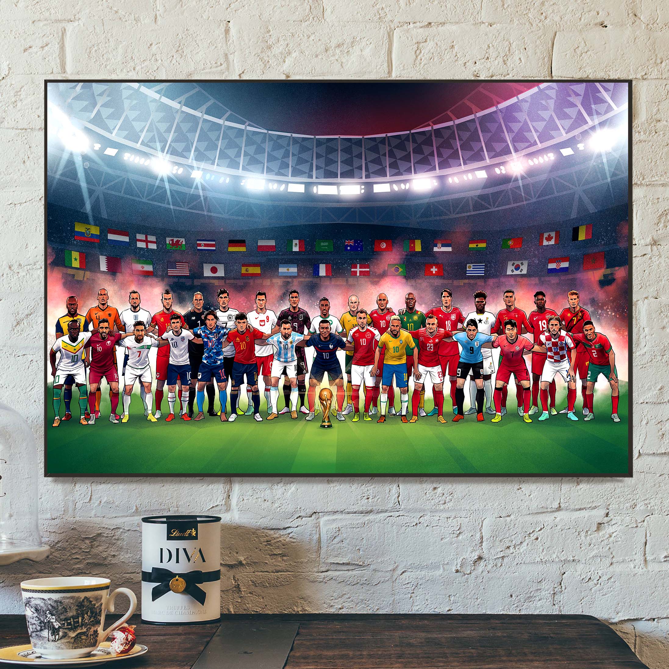 FIFA World Cup 2022 Football Poster Bar Decoration Posters for Boys Room  Canvas Wall Art Prints for …See more FIFA World Cup 2022 Football Poster  Bar