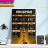 World Cup 2022 WC Qatar The 2022 World Cup Field Is Set Home Decor Poster Canvas