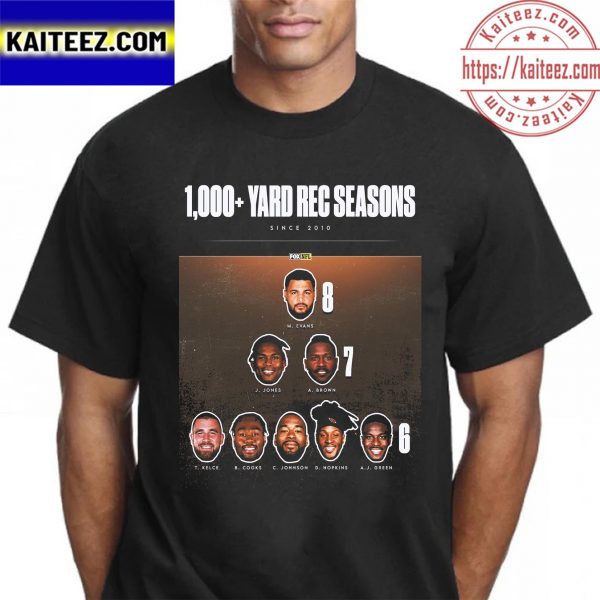 1000+ Yard Rec Seasons Since 2010 Vintage Gift T-Shirt