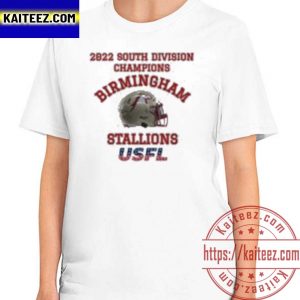 2022 Birmingham Stallions USFL South Champions Tees