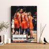 2022 WNBA Playoffs Clinched Connecticut Sun 6 Seasons In A Row Playoff Bound Decoration Poster Canvas