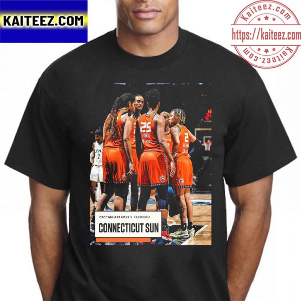 2022 WNBA Playoffs Clinched Connecticut Sun The Sixth Straight Season Vintage T-Shirt