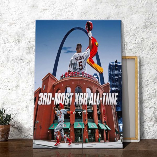 Albert Pujols 3rd-most XBH All Time Poster Canvas