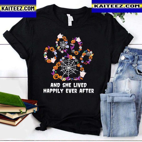 And she lived happily ever after halloween shirt