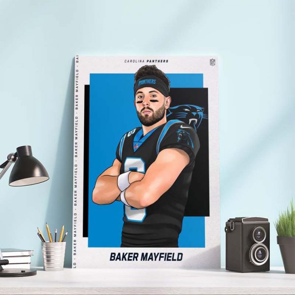 Baker Mayfield to Carolina Panthers Official Poster Canvas