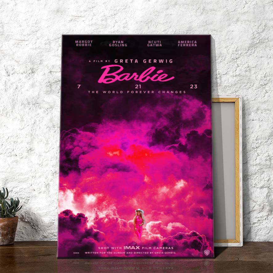 Barbenheimer Barbie x Oppenheimer Collaboration 2023 Movie Poster Canvas -  Binteez
