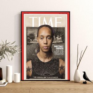 Brittney Griner BG on The Cover TIME Magazine Decoration Poster Canvas