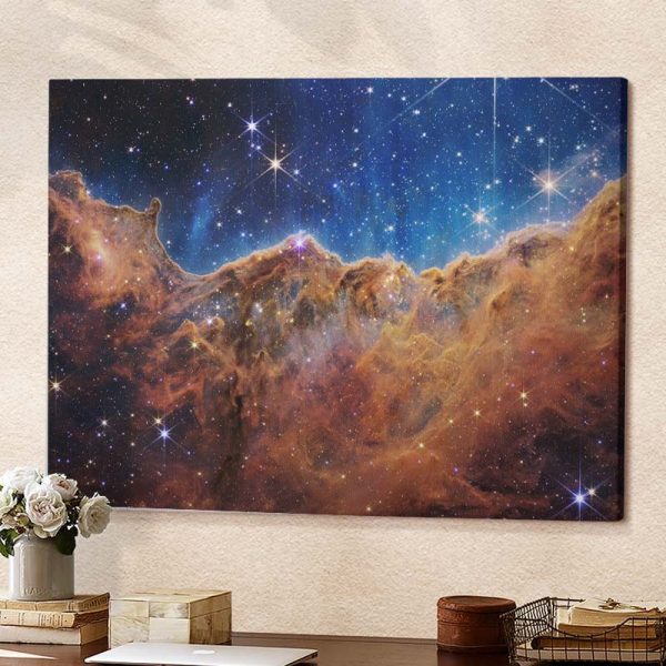 Carina Nebula taken by James Webb Space Telescope Poster Canvas