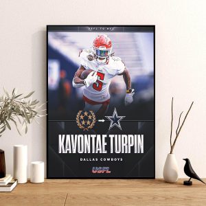 Dallas Cowboys Have Signed USFL MVP WR KaVontae Turpin Decoration Poster Canvas