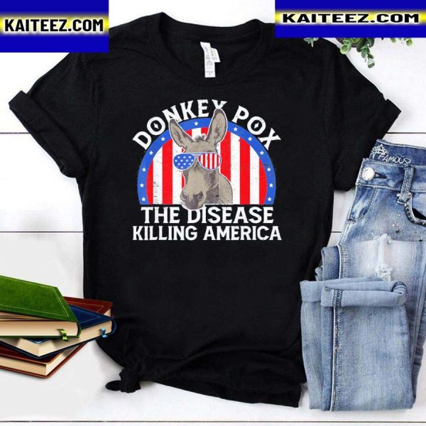 Donkey Pox The Disease Destroying America Funny Donkeypox T-Shirt