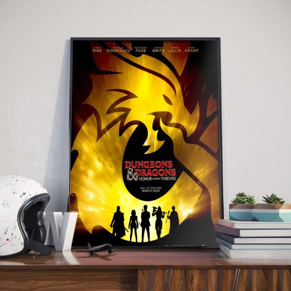 Dungeons and Dragons Honor Among Thieves Movie Official Poster Canvas