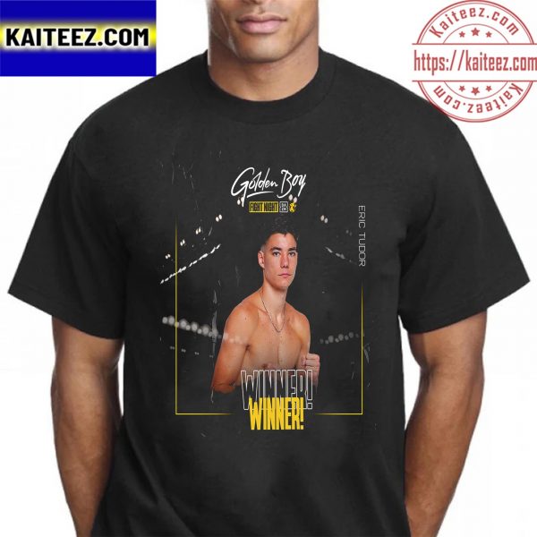 Golden Boy Boxing Fight Night Eric Tudor Winner Vintage T-Shirt