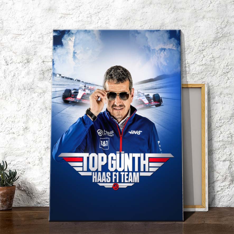 Guenther Steiner Top Gunth Haas F1 Team Poster Canvas