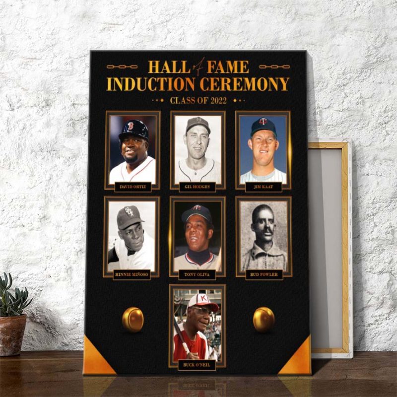 Hall of Fame Induction Ceremony Class of 2022 MLB Poster Canvas - Kaiteez