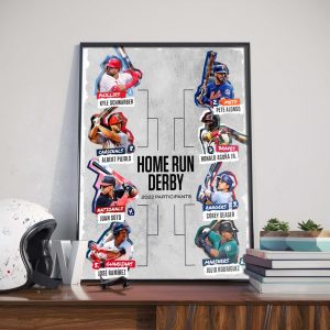 Home Run Derby 2022 Participants Bracket Poster Canvas