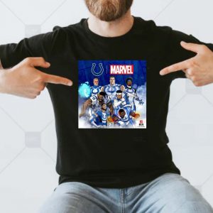Indianapolis Colts players x Marvel style NFL T-shirt