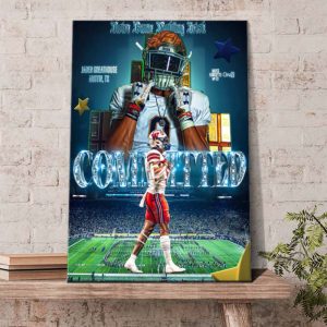 Jaden Greathouse committed to Notre Dame Fighting Irish Poster Canvas